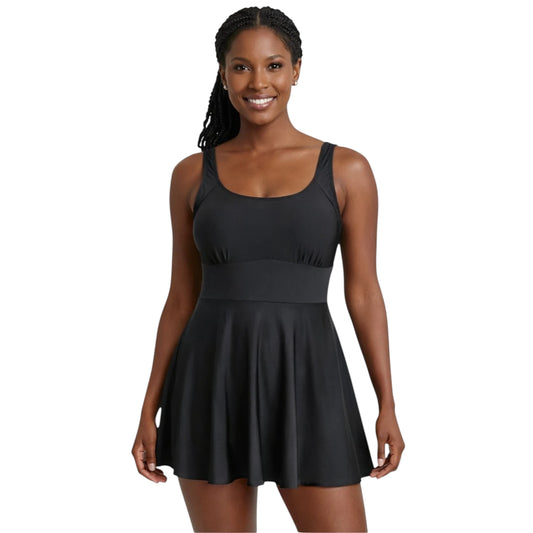 FlexCurve 1 PC Swimsuit Dress with Built-In Shorts
