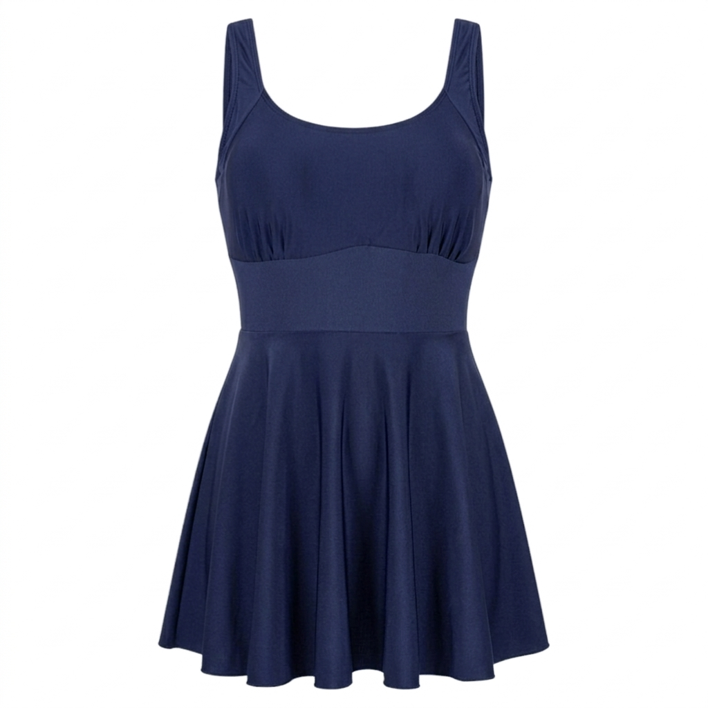 FlexCurve 1 PC Swimsuit Dress with Built-In Shorts