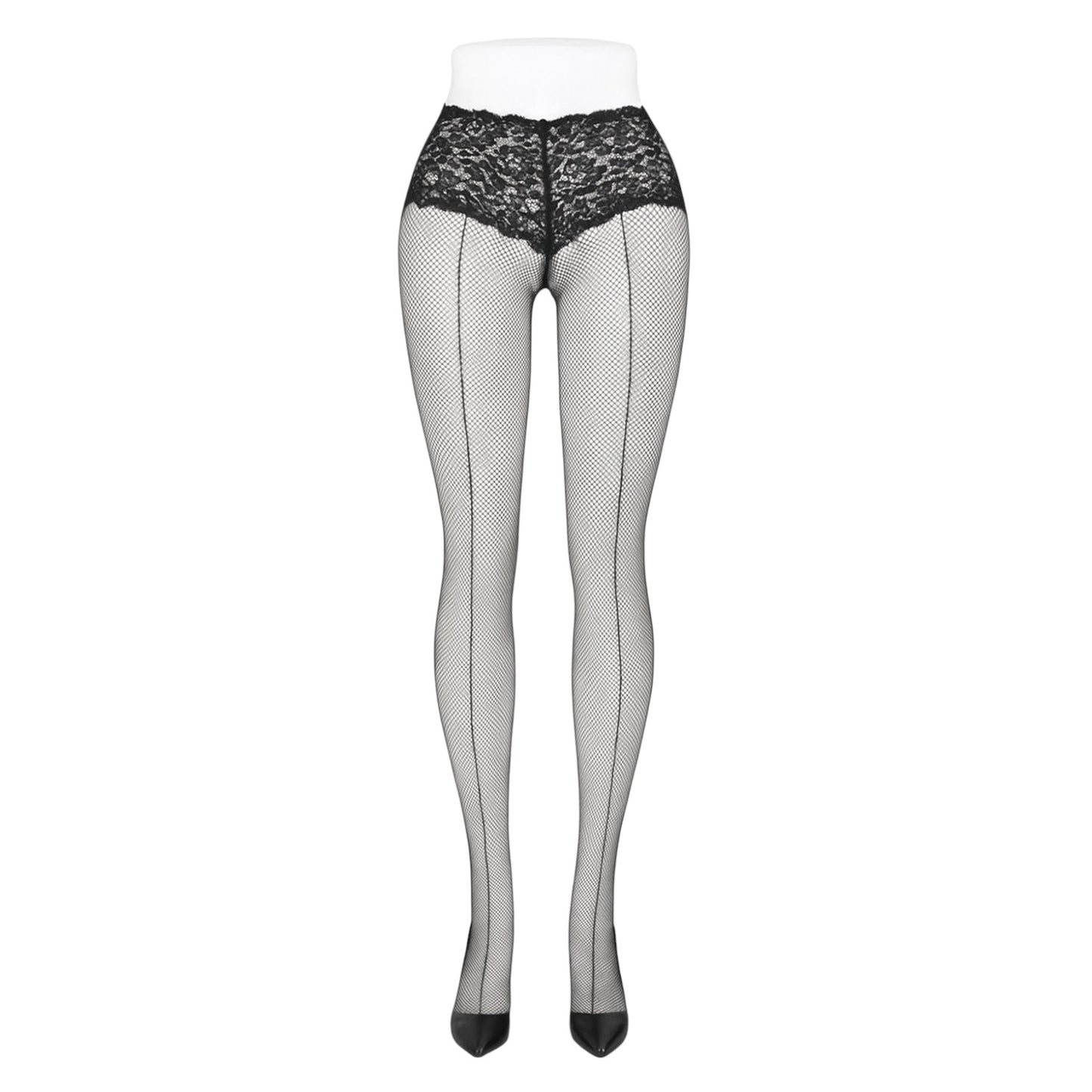 Floral Lace Seduction Pantyhose