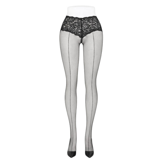 Floral Lace Seduction Pantyhose