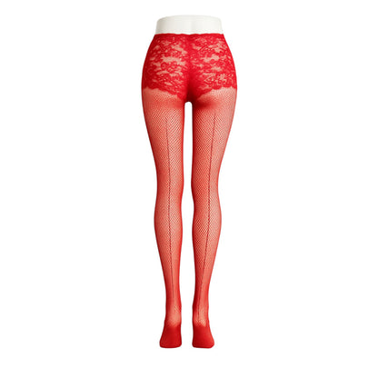Floral Lace Seduction Pantyhose